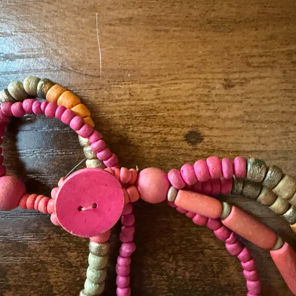 Colorful Wooden Beaded Necklace Set - Picture 8 of 13